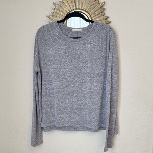 Rag & Bone Boxy Heather Gray Long Sleeve Tee Size M
